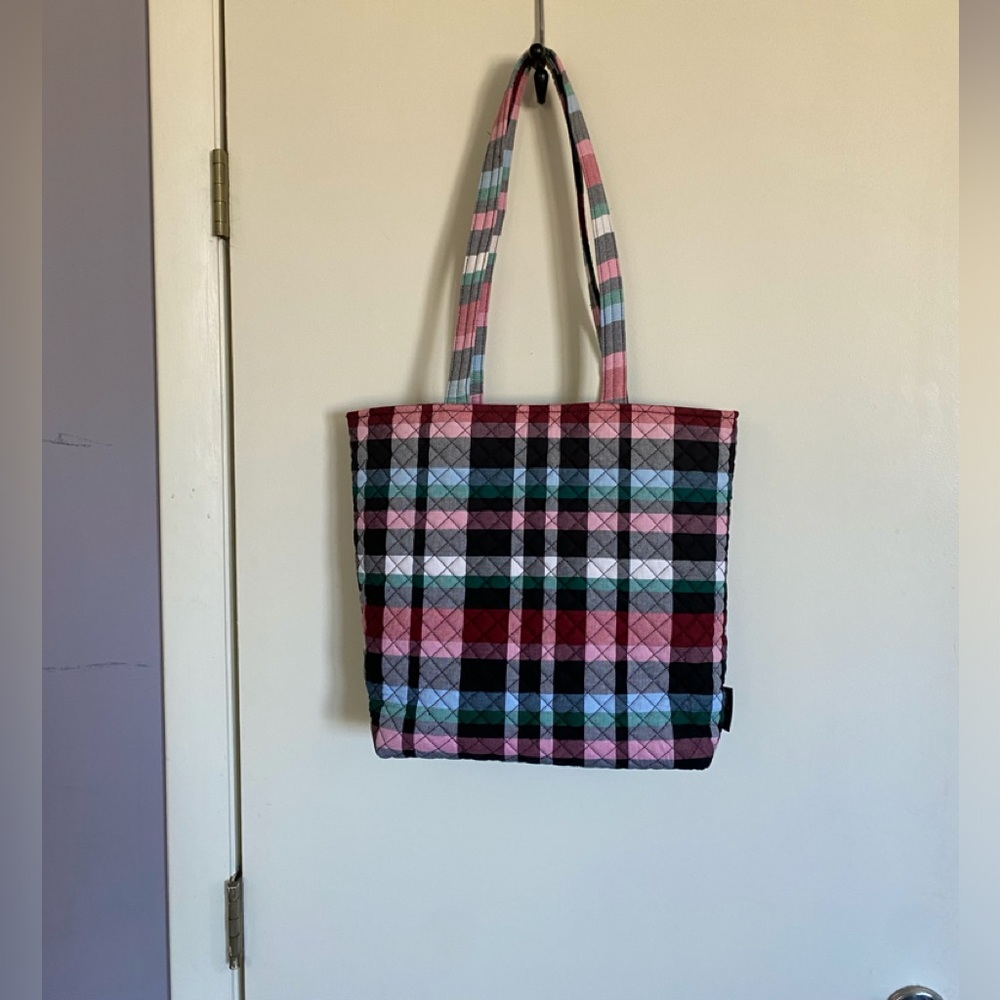 CLOSET CLEARANCE PRICE DROP! Vera Bradley Tote in Ribbons Plaid